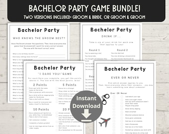 Bachelor Party Games Bundle Pack - Stag Do Games, Bachelor Games, Stag Party