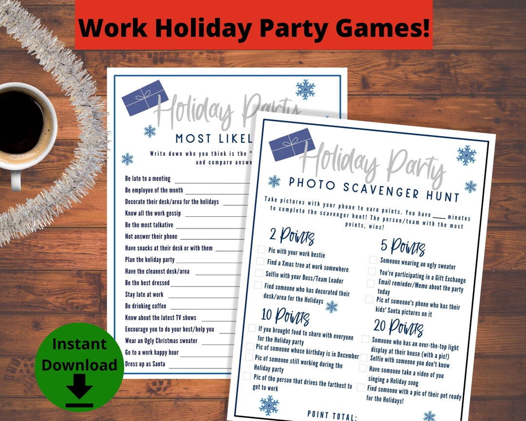 Work Christmas Party Games 