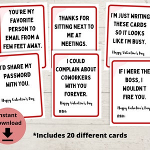 Funny Coworker Valentine - Office Valentine's Day Cards, Office Valentines, Work Valentines, Adult Valentine's Day Party