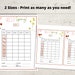 Spring Bunco Spring Bunco Printables, Bunco Game, Bunco Table Numbers ...