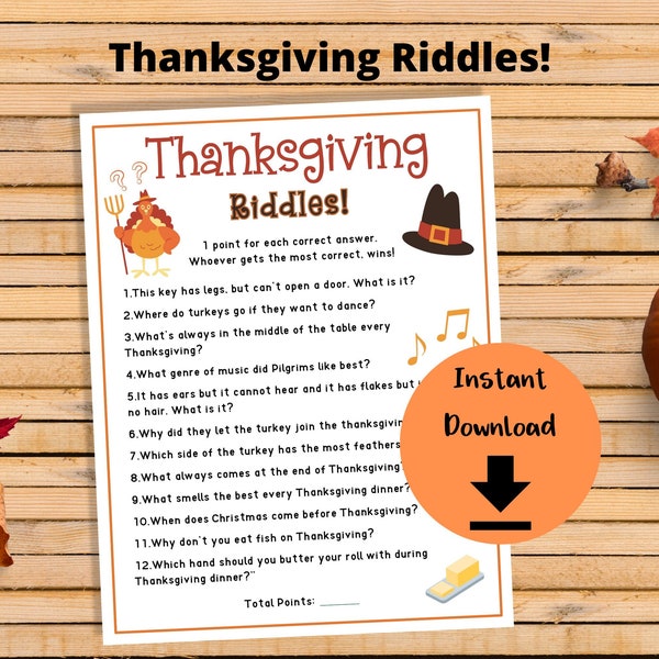 Thanksgiving Riddles - Riddle Me This, Thanksgiving Trivia, Turkey Trivia, Dad Jokes, Thanksgiving Game