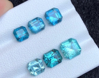 Blue Tourmaline Gemstone: 5.1 ct Total Weight