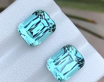 Icy Blue Tourmaline pair