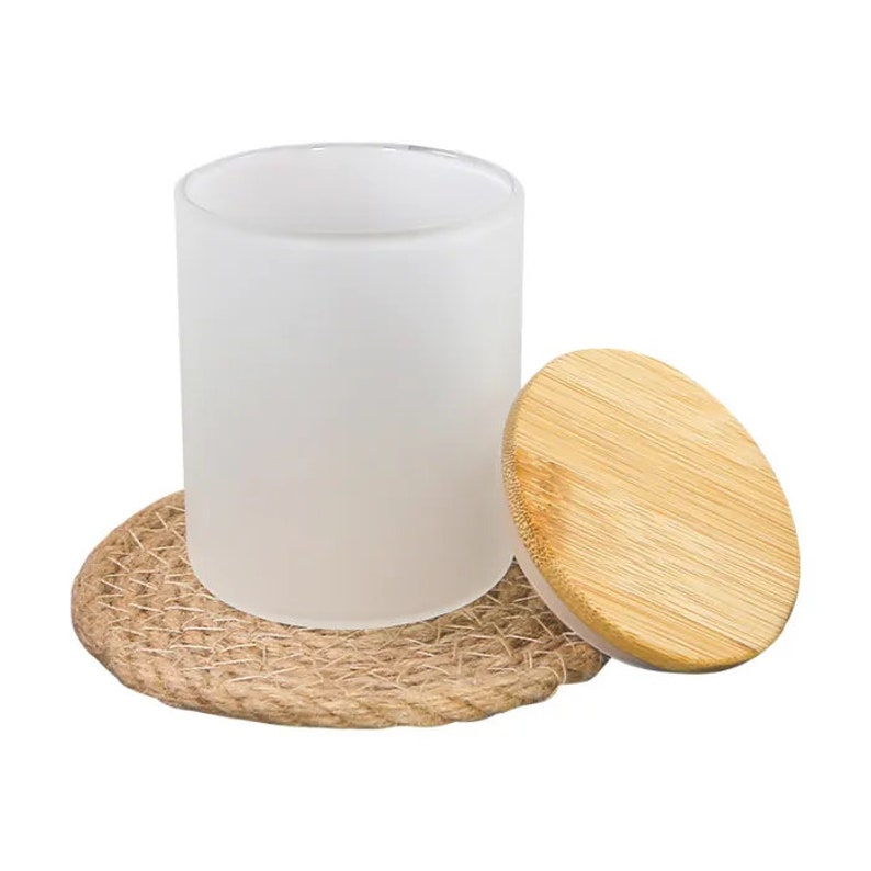 10oz Frosted Sublimation Candle Jar Etsy