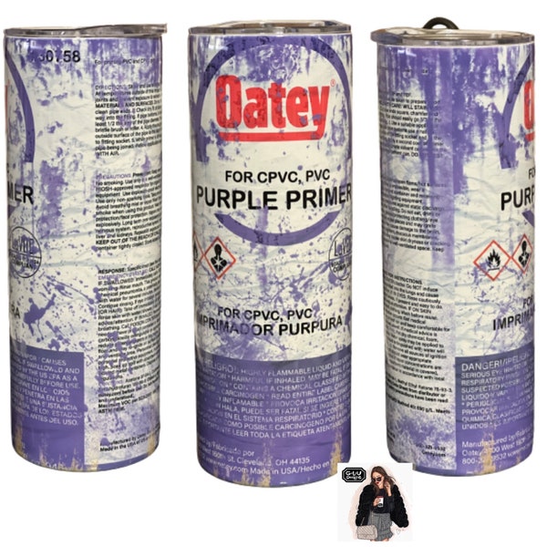 Purple Primer tumbler, available in 10 oz lowball, 20 and 30 oz straight tumblers.