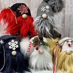 Artisan-Crafted Christmas Gnomes: Adorable Winter Decor for a Whimsical and Festive Holiday Season, Holiday Gnomes, Unique Gnome Gifts