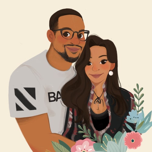 Disney Style Custom Disney Portrait Digital Download Etsy India