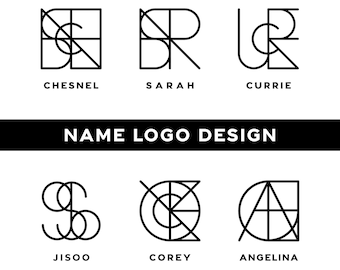 Custom Name Logo Design, OPTION 1