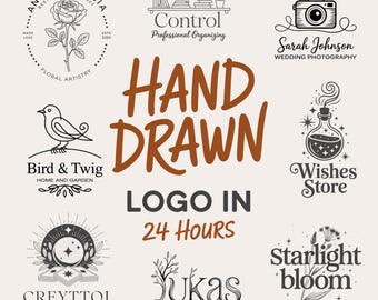 Custom Hand Drawn Logo Design | Minimalist Business Logo