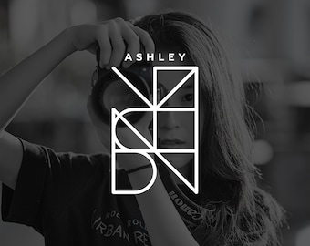 Personalized Custom Name Logo Design, Geometric and Initial Logo, Name Tattoo, Unique Word Logo SVG