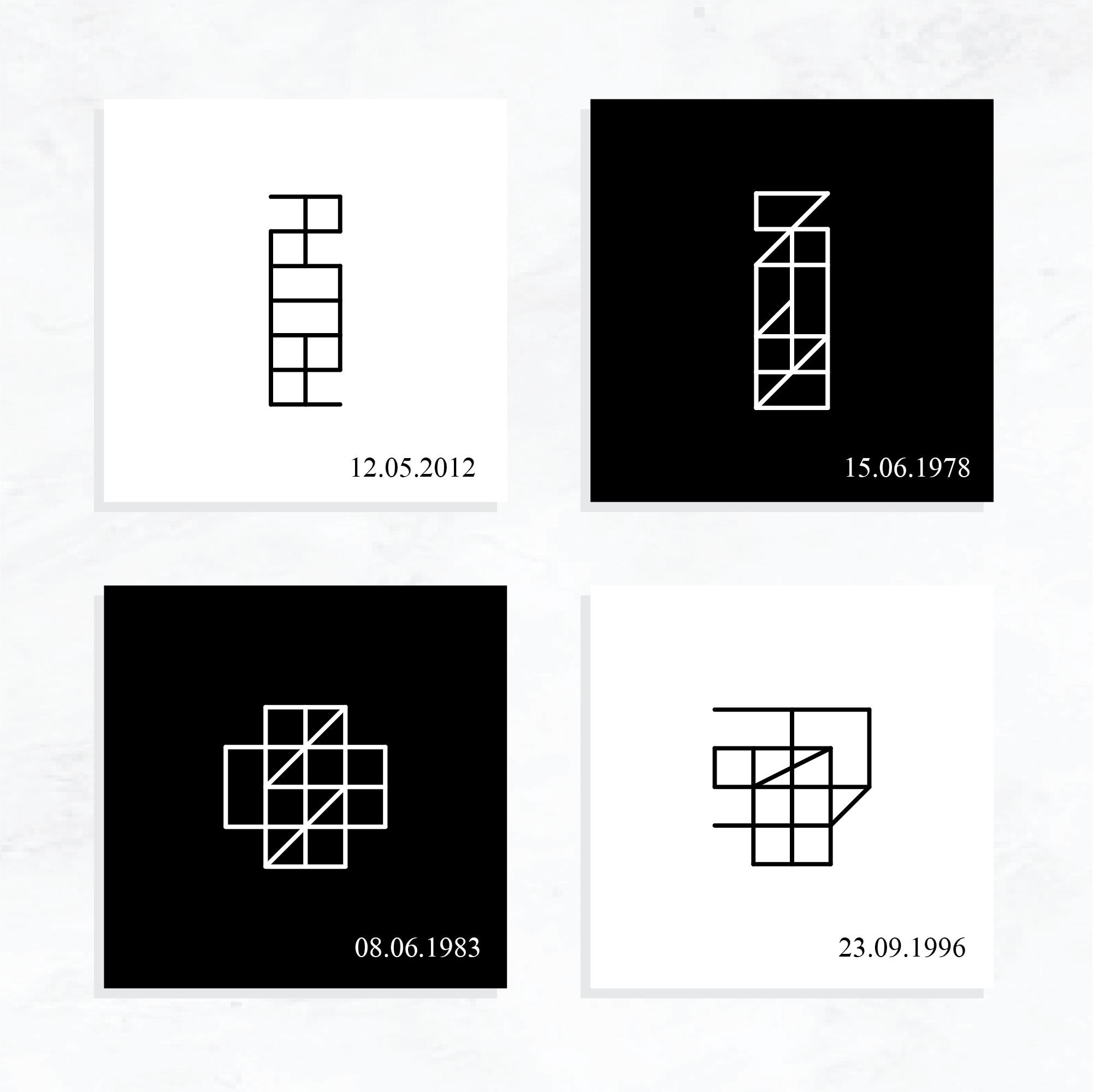 Design de tatouage personnalisé avec date : logo d'anniversaire personnalisé (fichiers numériques)