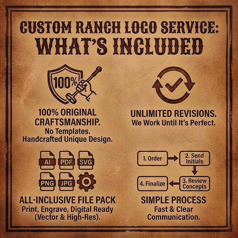 Custom Cattle Brand Design | Personalized Brand Mark | Unique Initial ...
