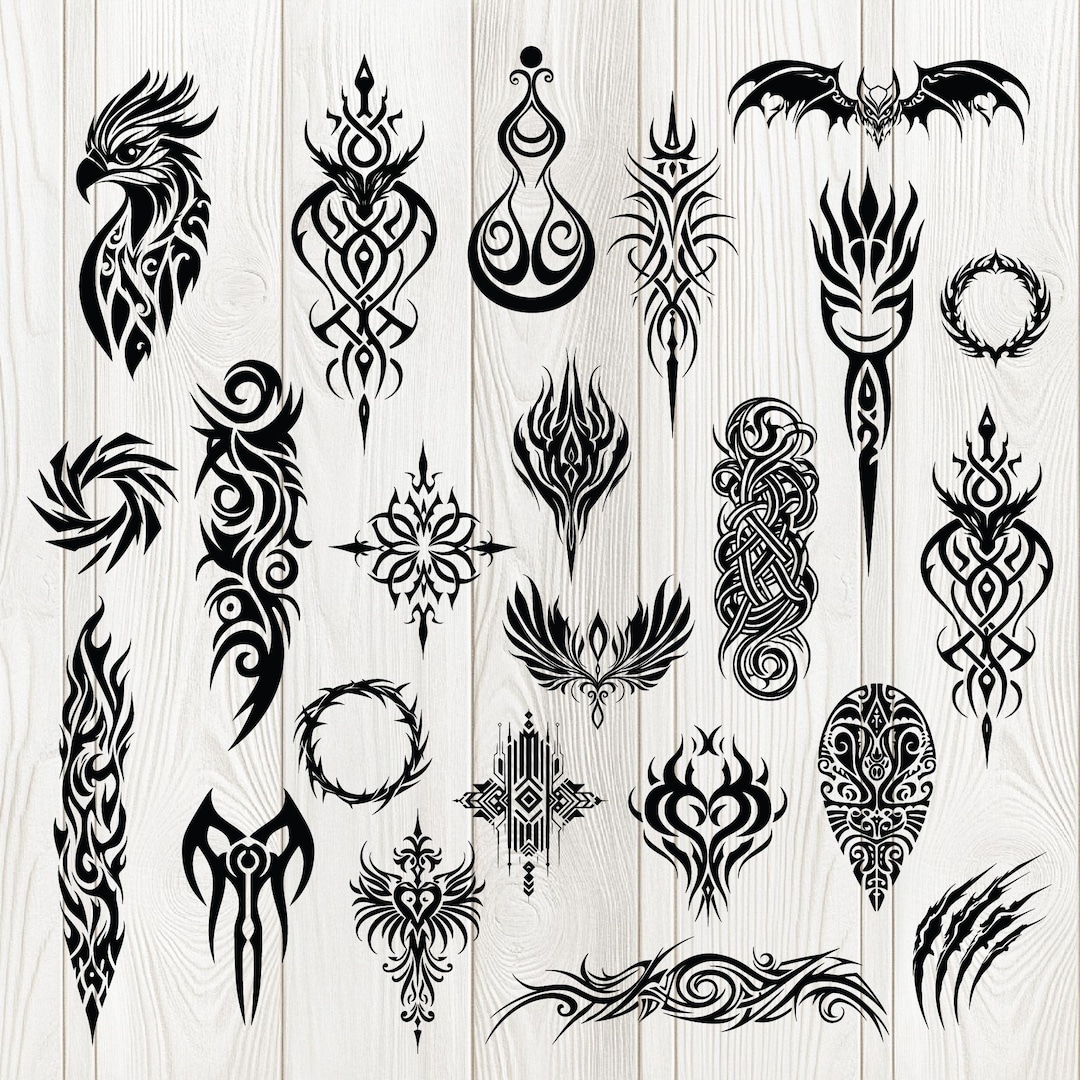 Kreul Hobby Line Stencil Per Tattoo Tribali - 1 Pezzo Riutilizzabile Con Motivi Aztechi - 3