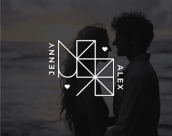 Custom Couple Logo Design, Name Logo, Art for Couples