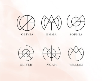 Custom Name Logo Design: Personalized Monogram Art (Digital Download)
