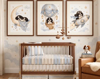 Set of 3 Custom Dog Portraits, Personalized Dog Portrait from Photo (Digital Download)
