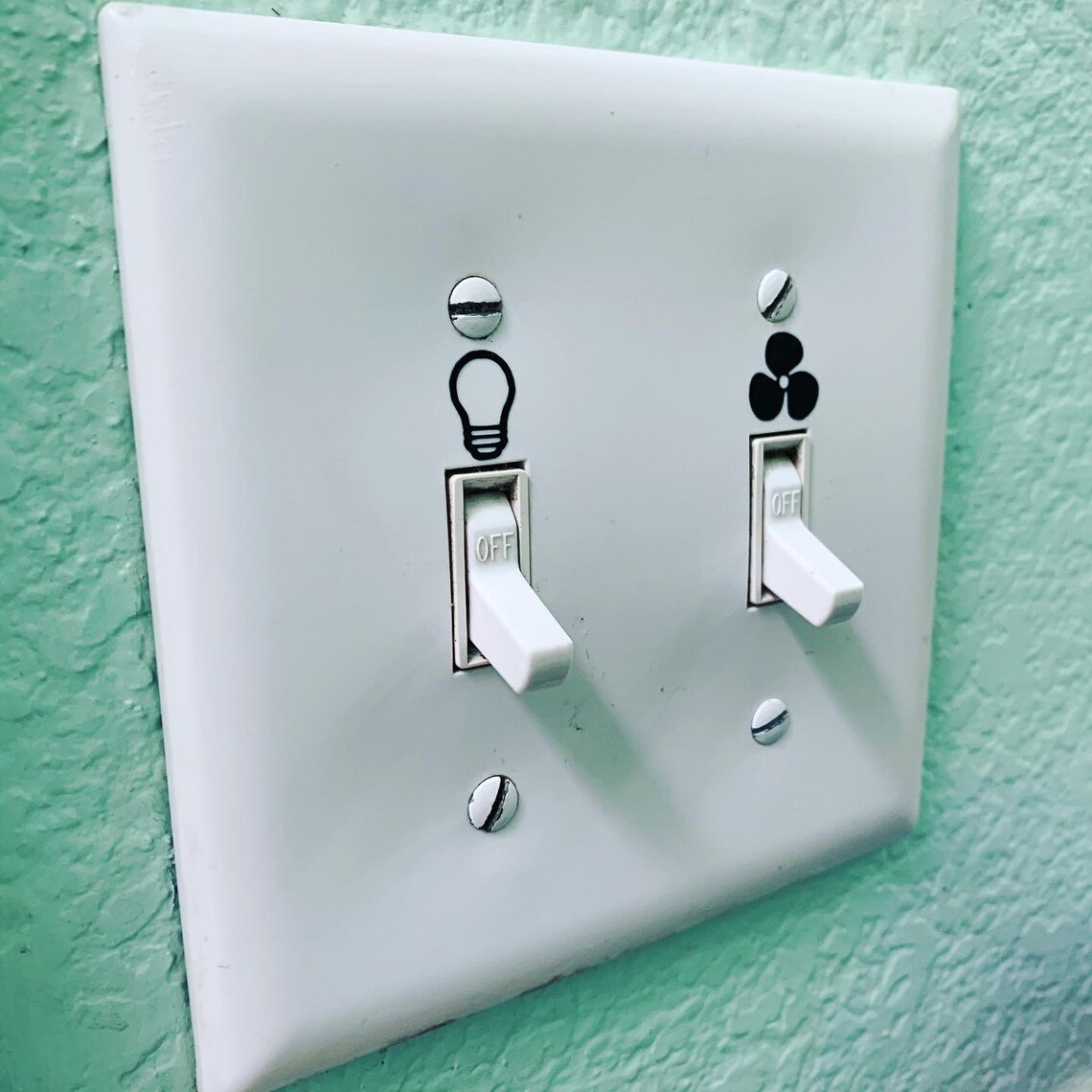 Light Switch & Fan Switch Labels Pack of 10 each Etsy