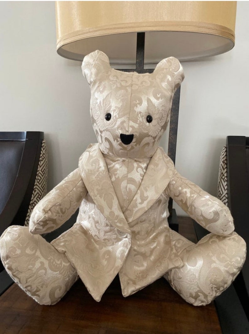 Memory Bear With Vest - Etsy