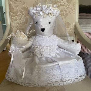 Memory Bear From Wedding Dress