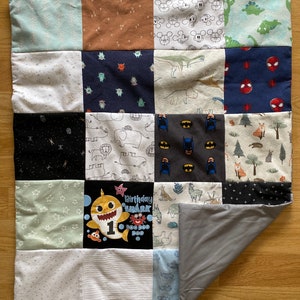 Memory Baby Quilt, Baby Clothes Blanket, Baby Quilt, Custom made Baby Blanket image 7