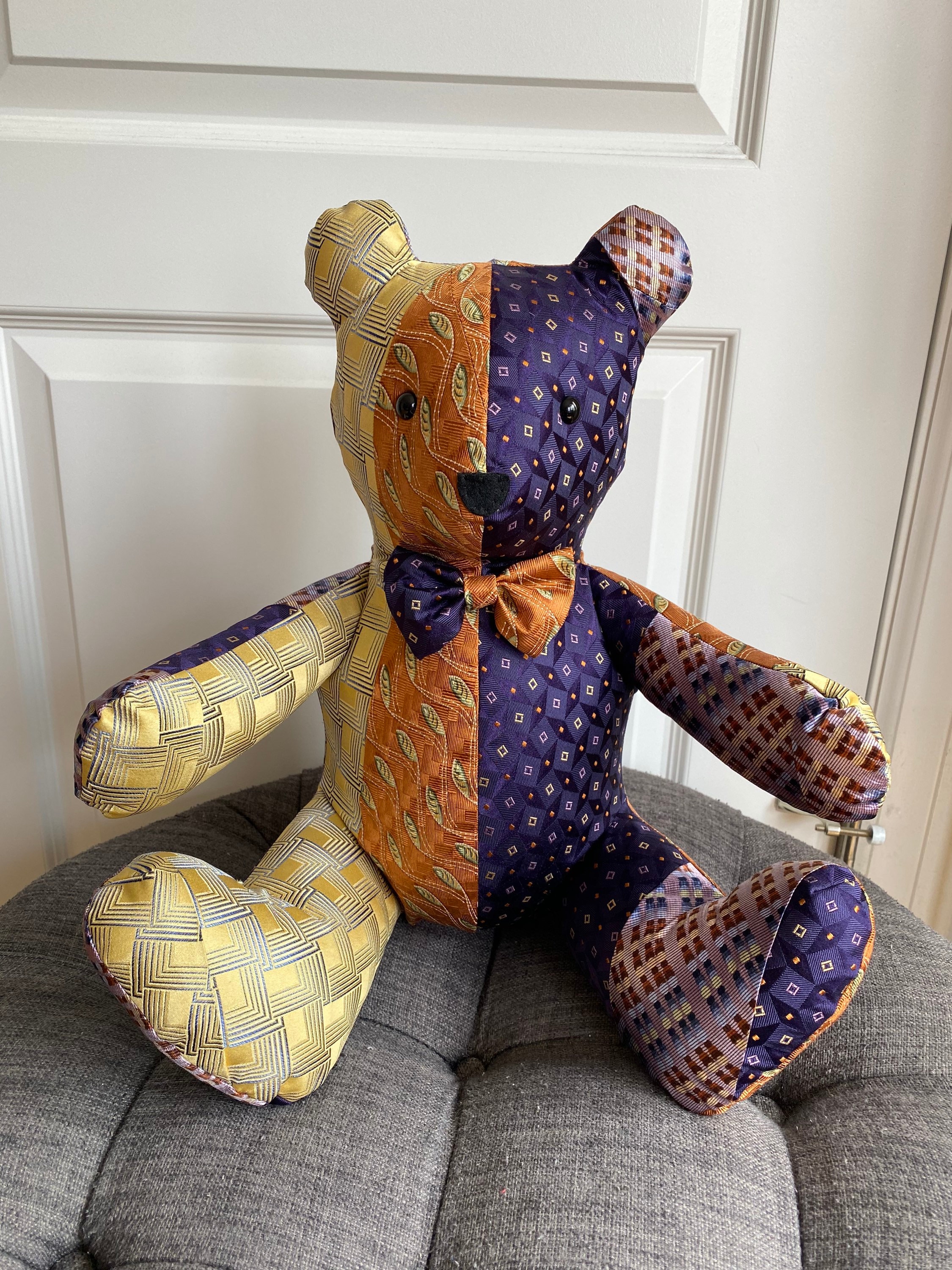 Memory Teddy Bears made from neck ties – Heartsdesign