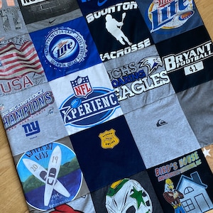 Memory T-shirt Blanket, Memory Blanket, T-shirt Quilt, Custom Made Quilt image 3