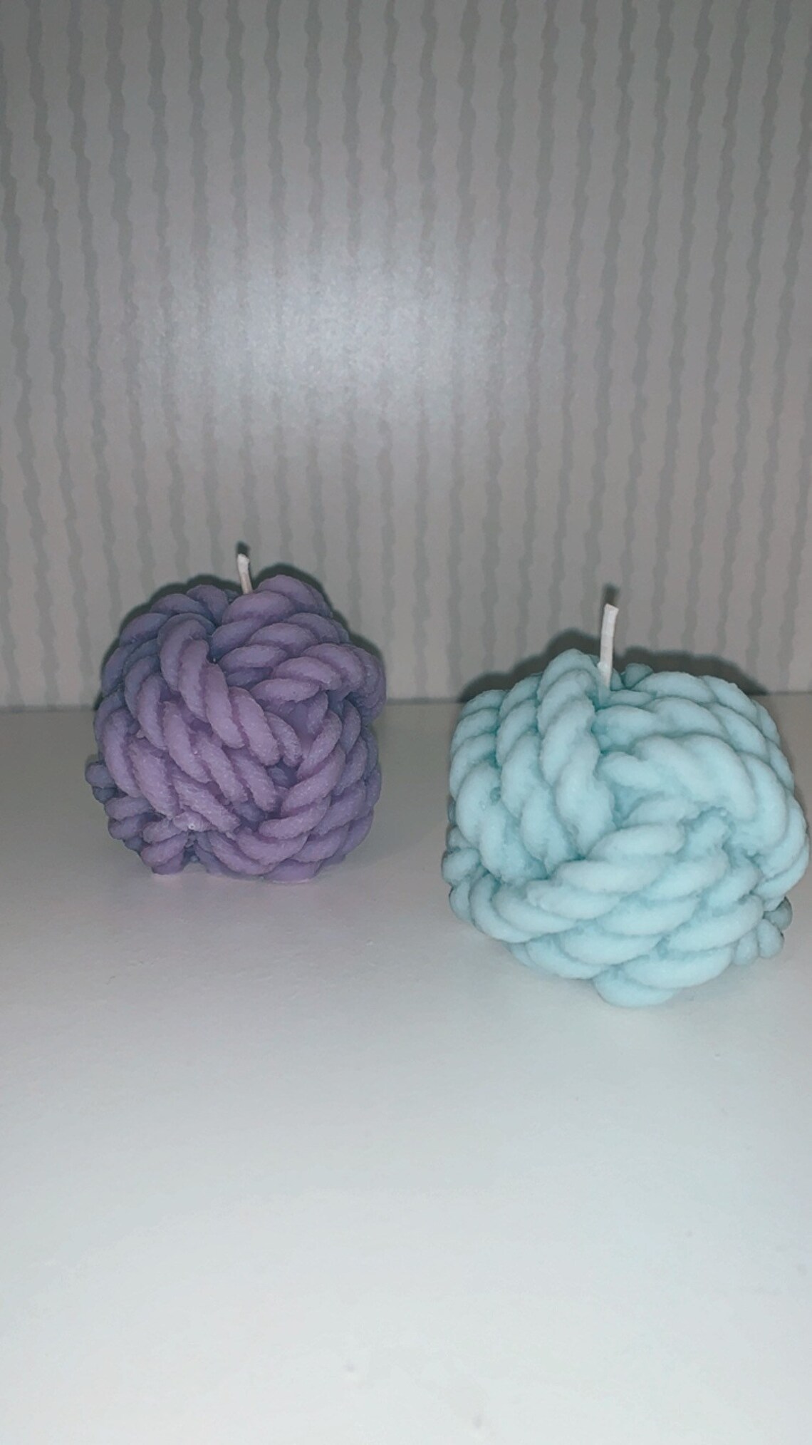 Yarn Ball Candle Etsy