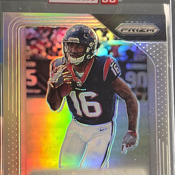 Keke Coutee 2019 Rookie Card! NFL Panini Silver Prizm Autograph!  Rare Mint Collectible! Texans Star Rookie WR Christmas Gift for Him or Her