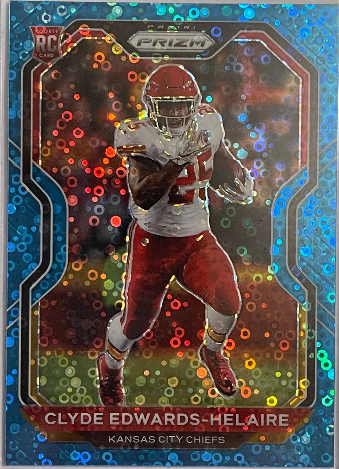 Clyde Edwards Helaire Rookie Card 2020 NFL Panini Light Blue - Etsy