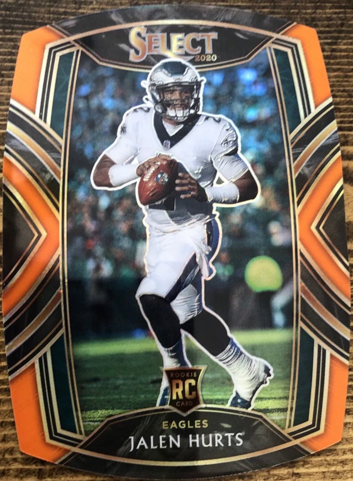 Jalen Hurts Rookie Card 2020 Nfl Panini Select Orange Dir Cut - Etsy