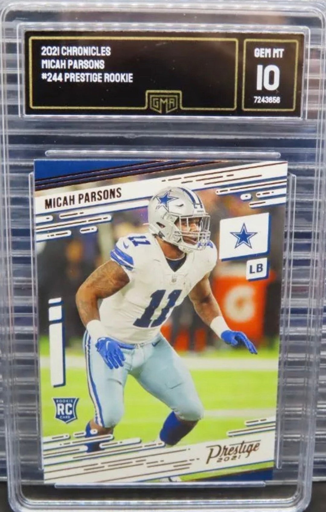 Micah Parsons Rookie Card 2021 NFL Panini Prestige GMA Graded - Etsy