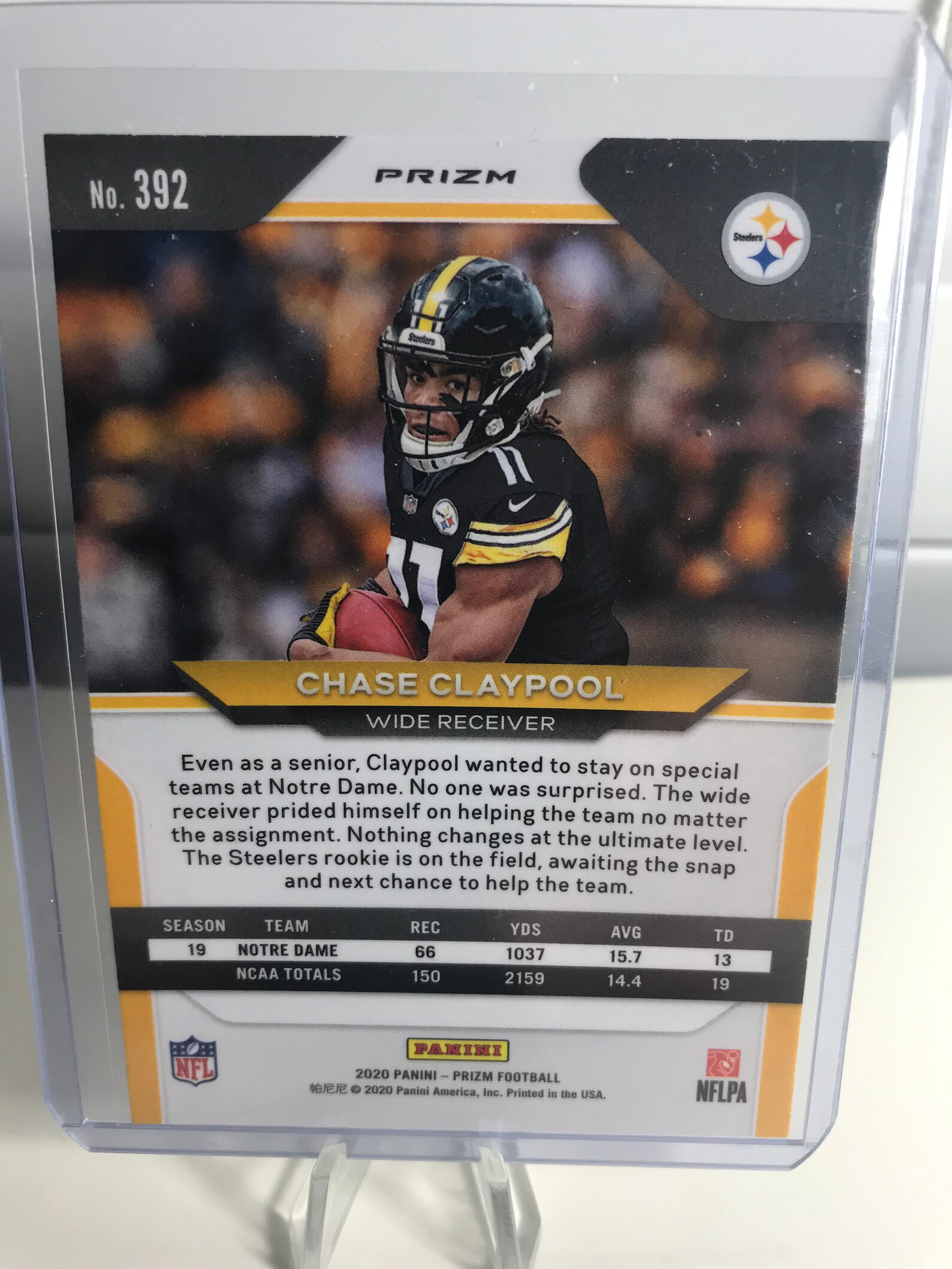 2020 Chase Claypool Panini Prizm Orange Laser Rookie Card Etsy