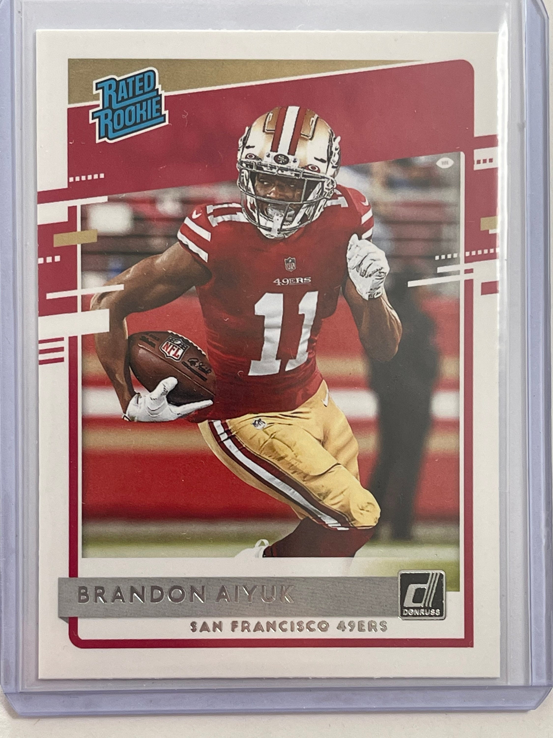 Brandon Aiyuk Rookie Card NFL Panini Donruss Rated Rookie