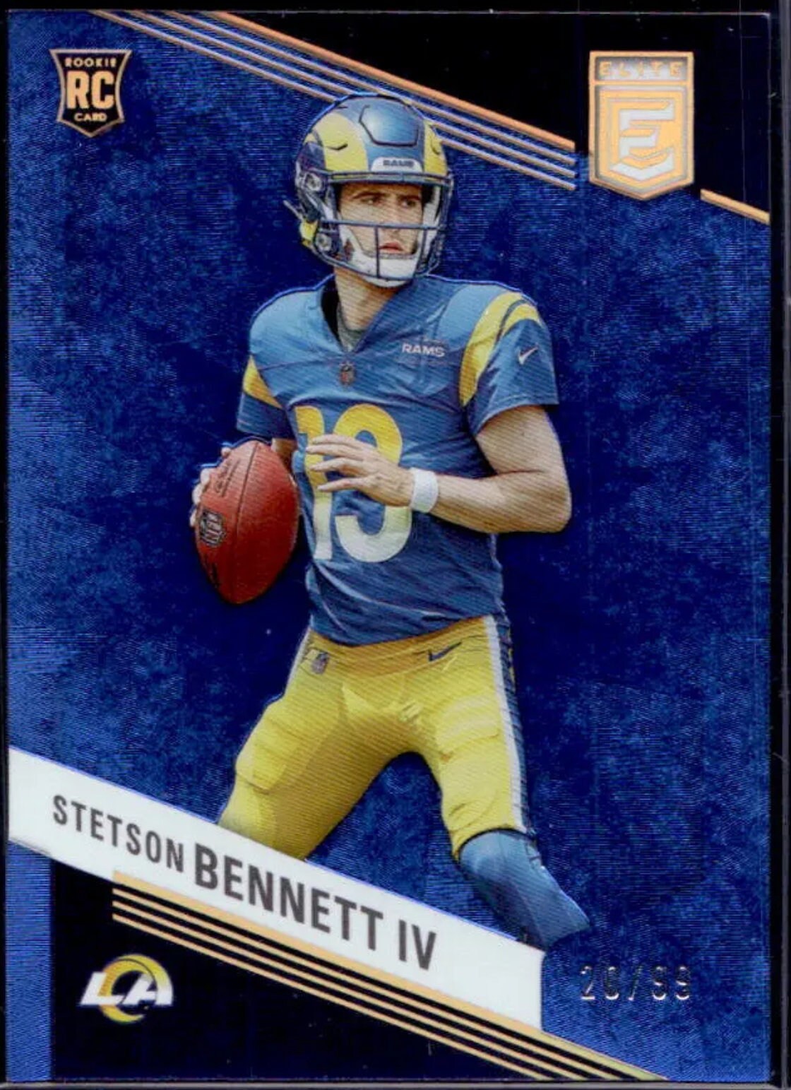 Stetson Rookie Card 2023 NFL Panini Elite Blue Color Match