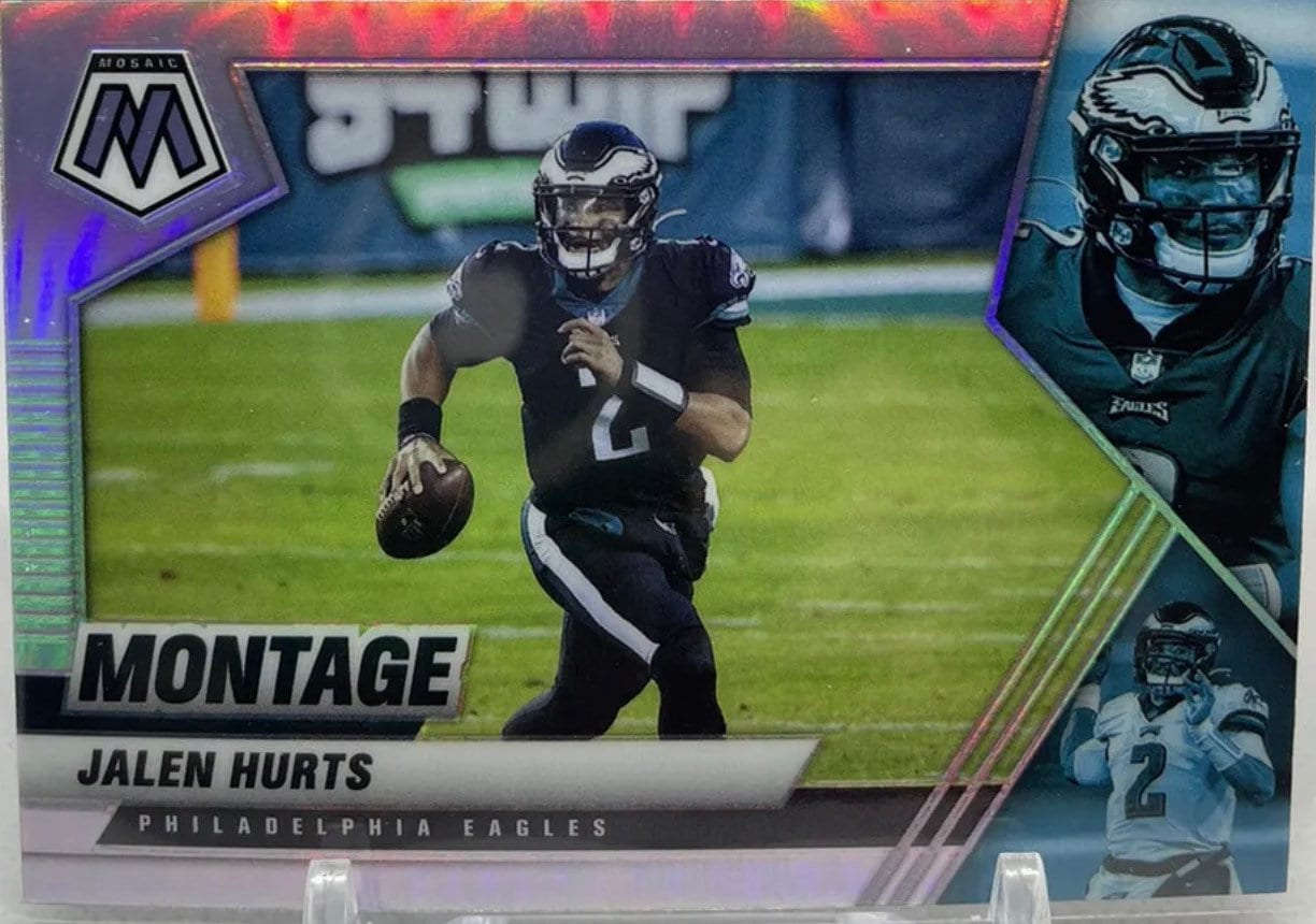 Jalen Hurts Veteran Card 2021 NFL Montage Silver Holo Philadelphia