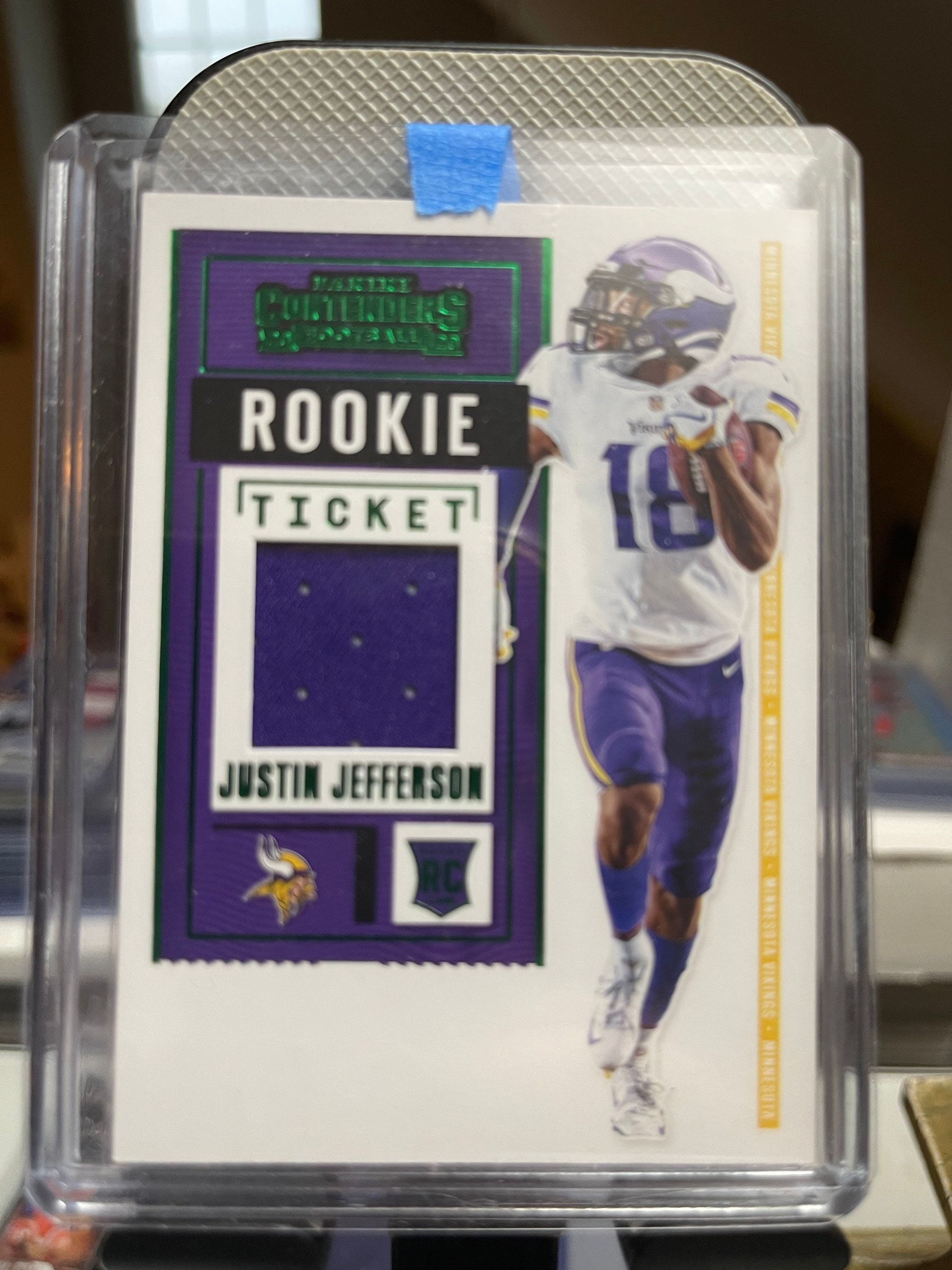 Justin Jefferson Rookie Card 2020 NFL Panini Jersey Relic 