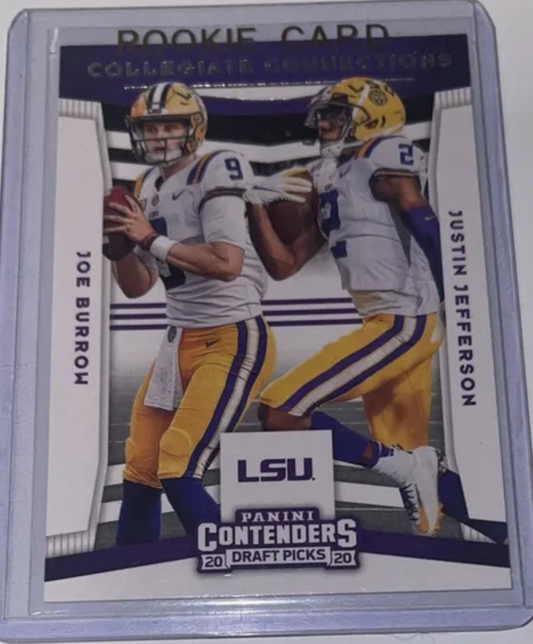 Joe Burrow Justin Jefferson Rookie Card 2020 NFL Drafy Picks Etsy
