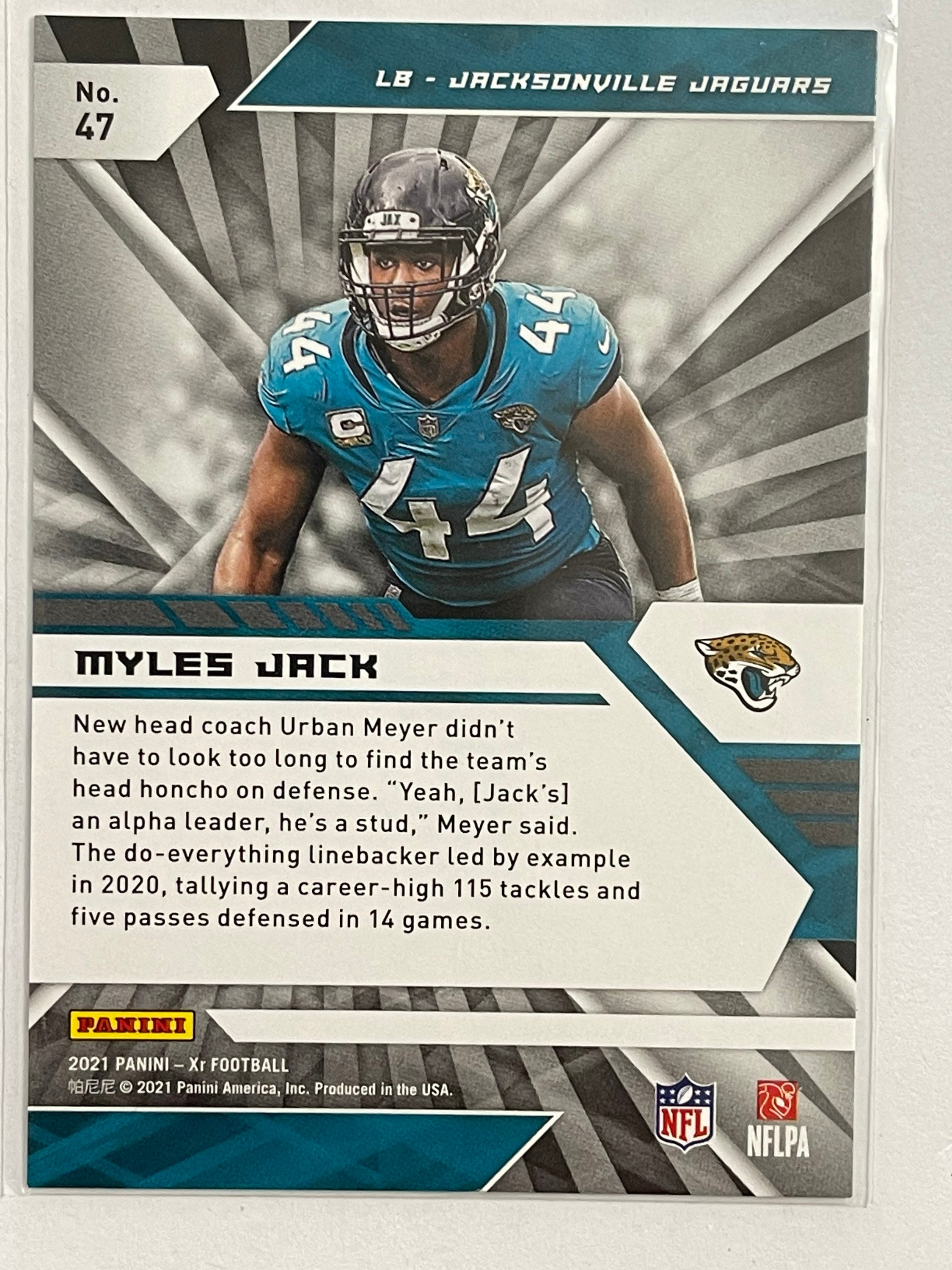 Myles Jack named Jaguars' Nominee for NFL's 2021 Walter Payton Man of the  Year award