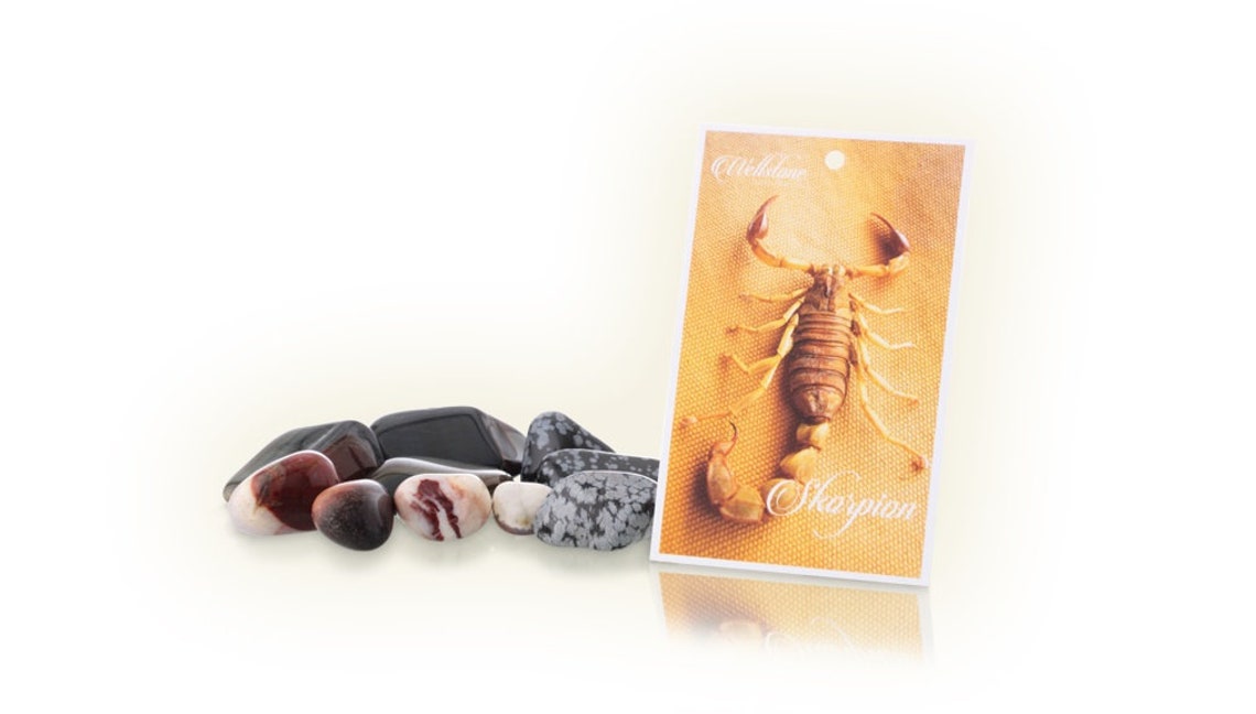 Zodiac Scorpio Lucky Stones Piedras Curativas Etsy