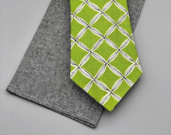 Cravate pour homme - Lattice sur Lime