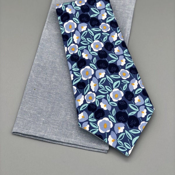 Men’s Necktie - Morning Glories