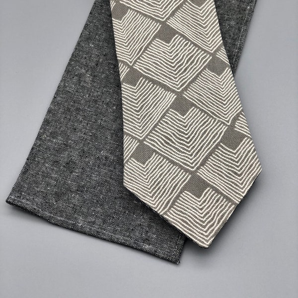Men’s Necktie - Etched in Stone