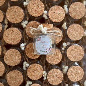 Lot 30 pots à dragées personnalisables (10-12 dragées)– mariage, baptême, fête – cadeau invité - remise sur lots