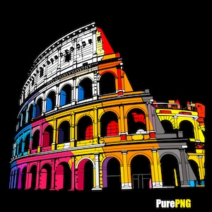 Colosseum PNG design, clipart for colosseum print on demand products for personal or commercial use