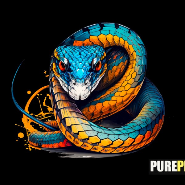 Snake PNG snake file for sublimation snake Clipart design for snake lovers snake art png for commercial use