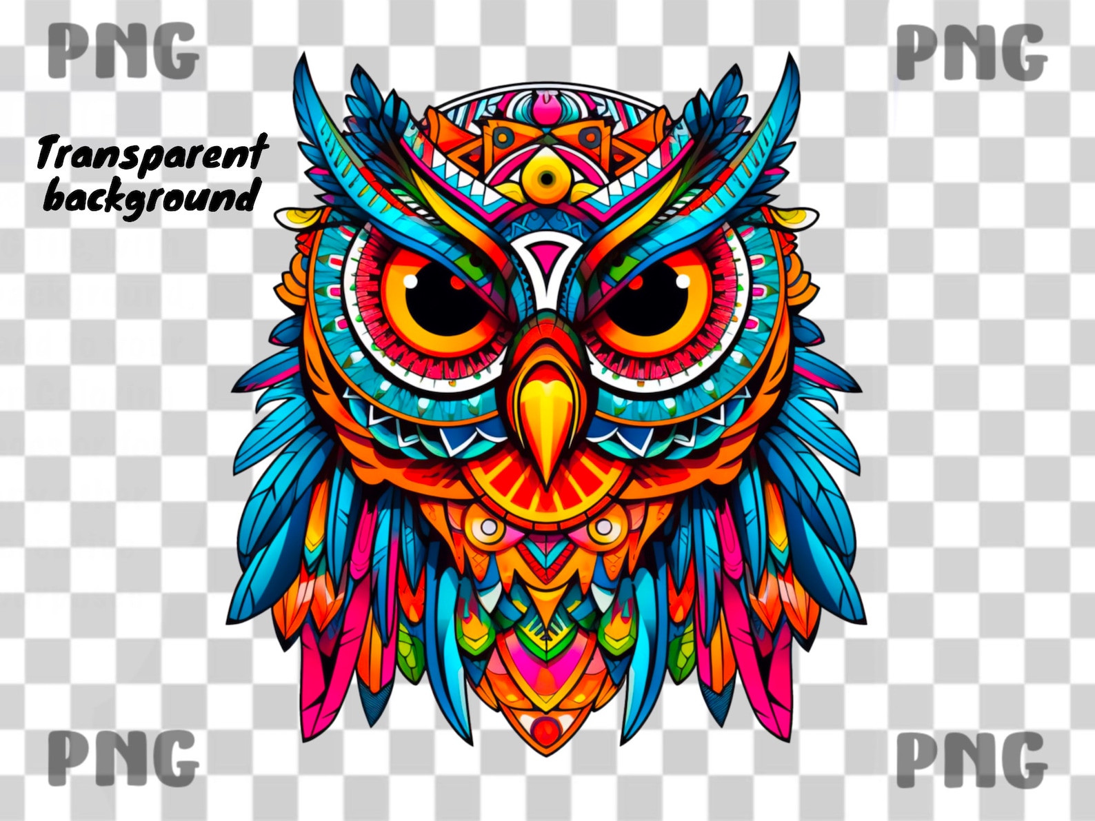 Aztec Owl Png Aztec Png Aztec Design Clipart Simple Aztec Etsy