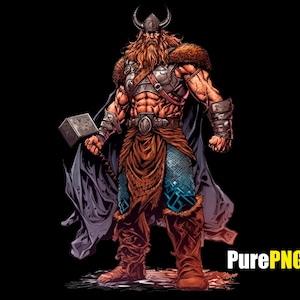 Viking png viking clipart png Thor Clipart transparent background Viking god digital design file downloadable product design sublimation