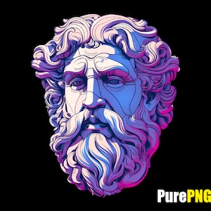 Greek mythology png Zeus png colorful ancient greek clipart design of Zeus god art for commercial use and personal use