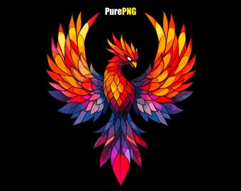 Phoenix clipart png transparent background, sublimation symbolic bird mythological clipart design art png for commercial use