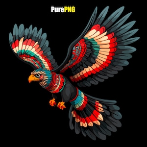 Aztec clipart | aztec eagle png with transparent background for commercial and personal use